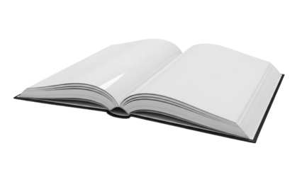 Open book with blank pages symbolizing a fresh start and unwritten potential. A clean canvas for new ideas, stories, and knowledge waiting to be filled and explored