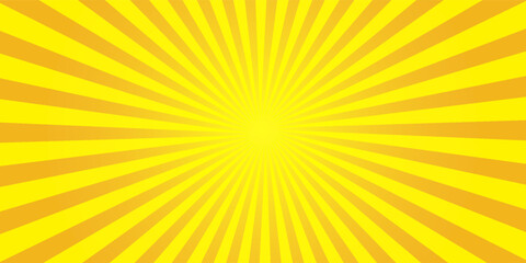 orange sun rays background design template