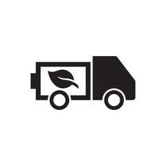 Solid Environmentally Conscious Transport Leaf Symbol