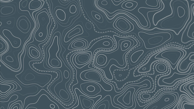 Topographic contour map. This detailed illustration of topography lines repeats seamlessly and the vector