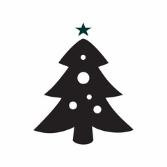 single icon with Christmas and New Year theme