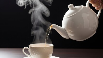 teapot and cup