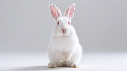 Fototapeta premium rabbit isolated on white background