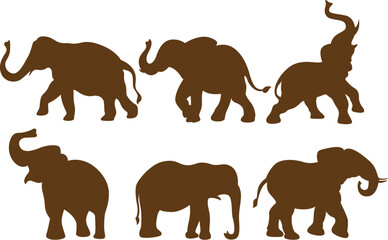 set of animals silhouettes