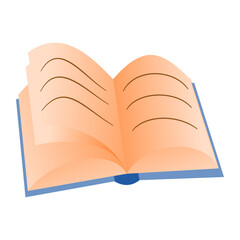 open book vector illustration