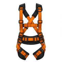 Orange and Black Safety Harness for Industrial Work