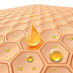 Skin Care Serum Drop - Hydration & Beauty on transparent background