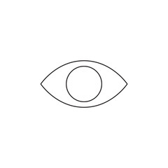 Outline Visibility Eye Symbol Interface Element