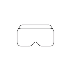 Outline Virtual Reality Goggles VR Headset Icon