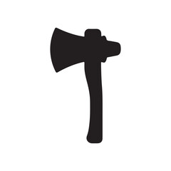 Axe silhouette icon vector flat design