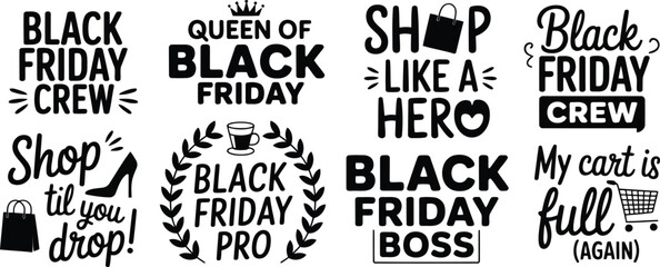 Black friday shopping quotes and phrases for retail promotions