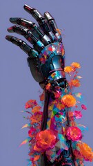 a person using a cybernetic prosthesis