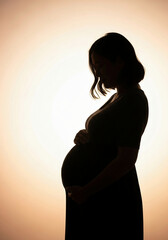 pregnant woman silhouette