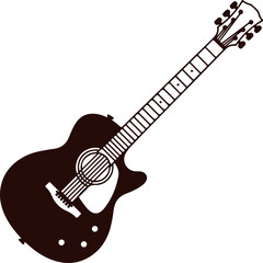 electric guitar vector illustration