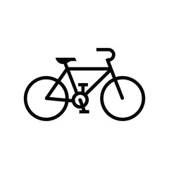 Fototapeta premium Minimal Bicycle Line Icon Vector Art