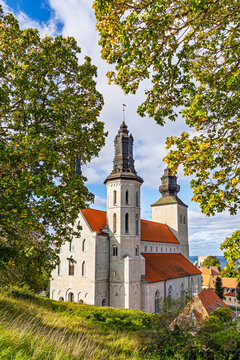 Blick auf die Domkirche zu Visby auf Gotland, Schweden