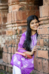 Smiling pretty woman