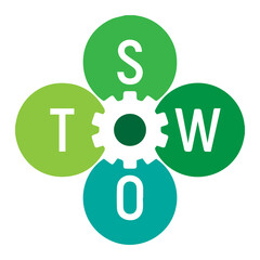 SWOT analysis gear icon