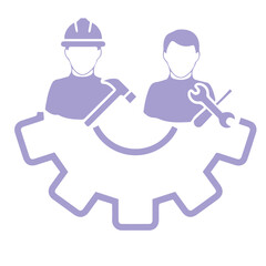 Worker Maintenance Gear Icon