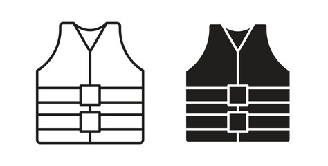 Vest jacket icon concept set. Simple icon collection © Rubina