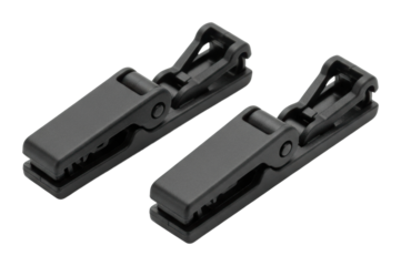 Clips in use office workspace product isolated on transparent background