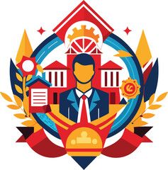 Colorful christmas lights forming a square frame on a white background festive illustration