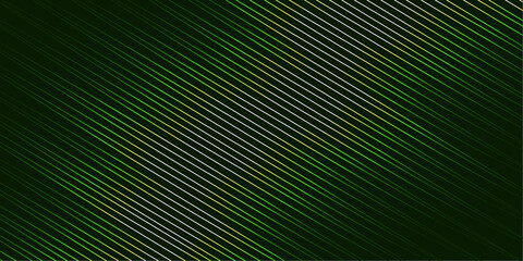 Abstract Green Yellow Diagonal Lines &ndash; Gradient Light on Dark Green Background
