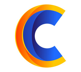 Letter C Logo Design. Modern Abstract Symbol Vector.	