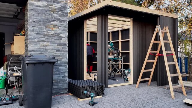 Building a Shed in the Backyard for Storage