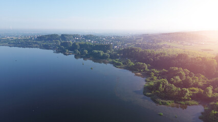 Peaceful Lake Reflecting Green Trees