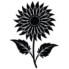 vector illustration of a sunflower