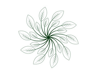 Abstract vector illustration of a beautiful lily flower, isolated on white for floral decoration and pattern design
