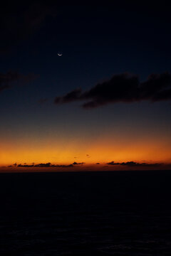 Sunset over the Caribbean Sea
