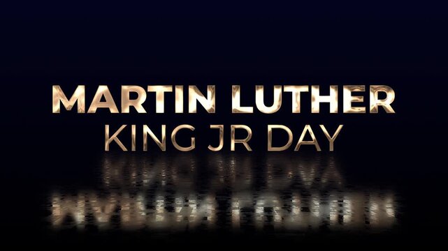 Martin Luther King Jr Day Text Animation