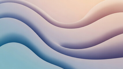 Abstract flowing shapes in pastel gradient colors creating a modern and artistic background for digital design or presentation