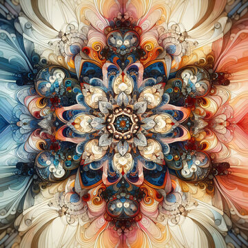 fractal flower background