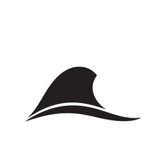 Black witch hat icon for halloween design and web ui, minimalist vector symbol