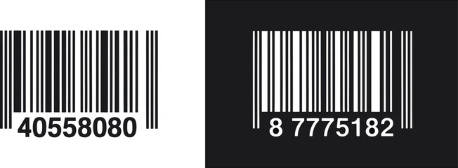 realistic barcode vector icon featuring a fake line barcode design, representing price, product details, sales tracking, and barcode scanning for retail, inventory management, and vector illustrations