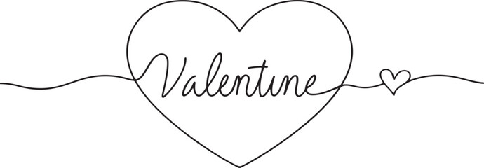 Valentine, Valentine's Day, heart, love, line art, one line art, continuous line, calligraphy, script, handwriting, minimalist, simple, aesthetic, romantic, drawing, sketch, illustration, digital art,