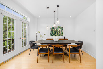 modern dining room interior