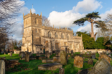 Holy Cross Church in Seend, Wiltshire. Dating from about 1450