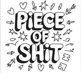 Coloring page vector illustration