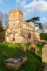 Holy Cross Church in Seend, Wiltshire. Dating from about 1450 - Portrait mode