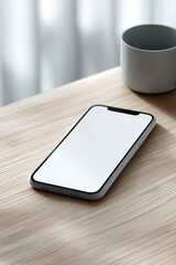 Light Shadow App Interface Mockup on Smartphone