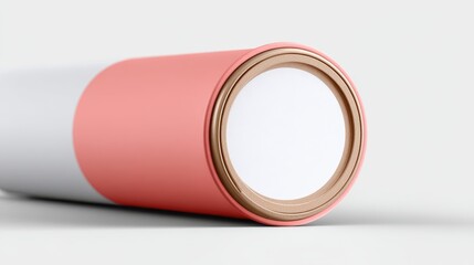 Cosmetic Tube Mockup with Visible Branding Area