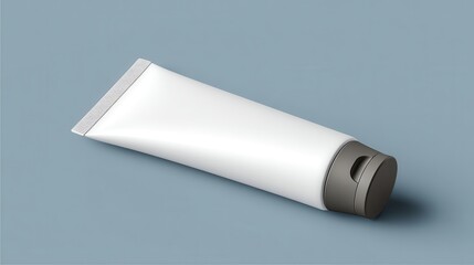 Clean Cosmetic Tube Mockup with Branding Highlight