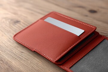 Minimal Wallet Card Mockup with Visible Edge