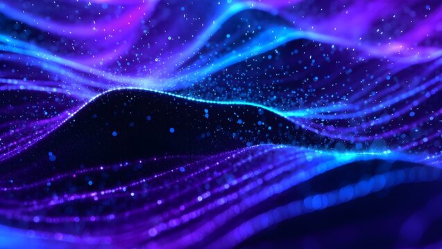 Neon Lightstream Waves