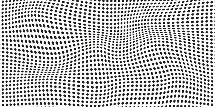 Dot pattern seamless background. Polka dot pattern template Monochrome dotted texture modern digital