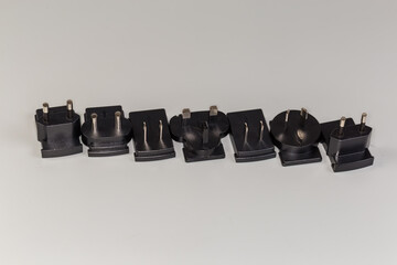 Various units adapters AC power supply under different regional standards